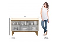 LIVING BARY REF S353-129 SIDEBOARD 3 PTS OFFWHITE